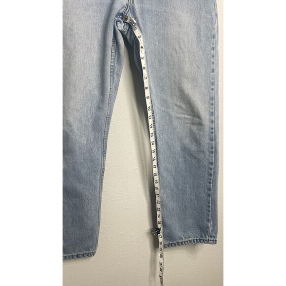 Levi’s 505 Regular Fit Jeans Men’s 30x30 Light Wash Straight Leg Denim Cotton - Picture 5 of 8